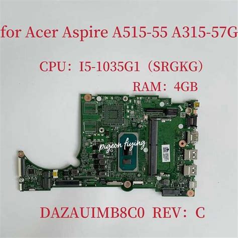 Dazauimb C Mainboard For Acer Aspire A A G Laptop