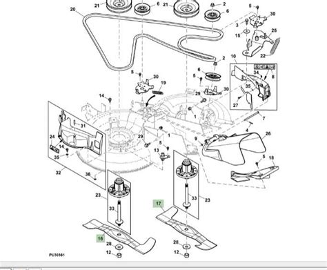 John Deere 400 Mower Deck Parts Diagram John Deere Tractor W