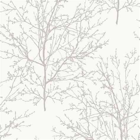 Wallpaper Branch Wallpaper Tree Wallpaper White - Etsy