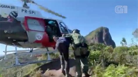 Turista é Resgatado Pelo Helicóptero Águia No Pico Do Corcovado Em