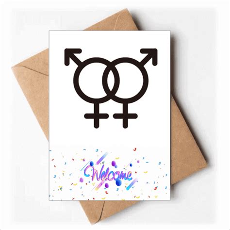 Identifying Rainbow Equality Double Number Distinction Welcome Back Greeting Cards Envelopes