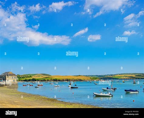 Boats On The Camel Estuary At Rock Cornwall Uk Stock Photo Alamy