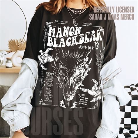 Officially Licensed Manon Blackbeak Comfort Colors Throne Of Glass Shirt Sarah J Maas Merch