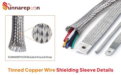 Amazon Sunnarepoon Tinned Copper Wire Shielding Sleeve Expandable