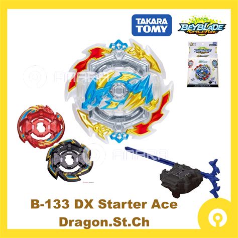 Takara Tomy Beyblade B 133 DX Starter Ace Dragon St Ch Toy Mainan