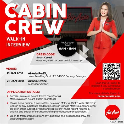 Airasia Cabin Crew Walk In Interview January 2018 Better Aviation