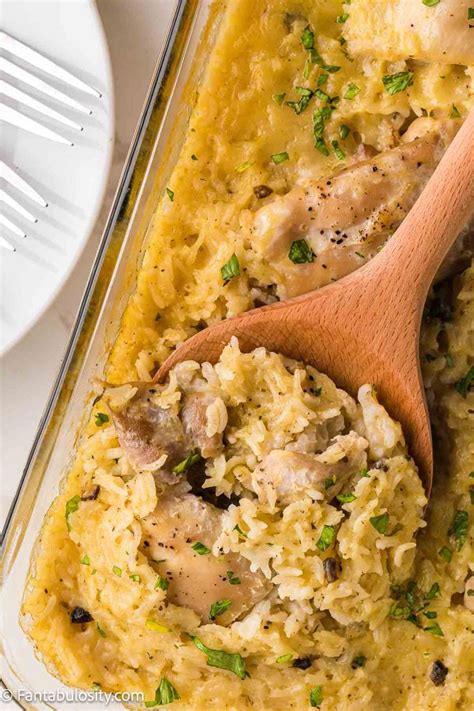 This Old Fashioned Chicken And Rice Casserole Uses Simple Ingredients Like Creamy C Campbells