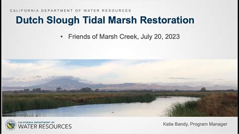 Fomcw Speaker Event Dutch Slough Tidal Restoration With Katie Bandy