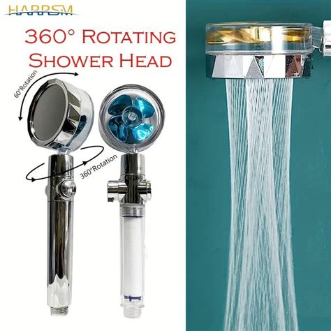 High Pressure Water Saving Shower Handheld Turbocharged Shower Head 360