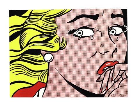 Crying Girl 1963 Pop Art Roy Lichtenstein Photograph By Doc Braham