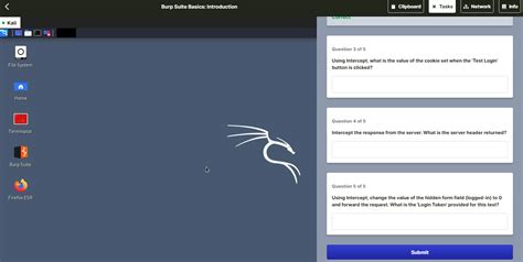 Solved Burp Suite Basics Introduction Clipboard X Tasks I Chegg