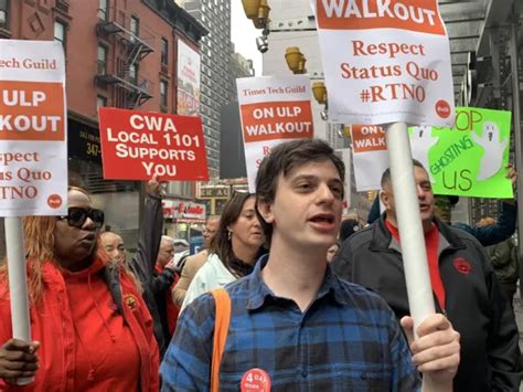 New York Times Tech Guild Workers To Company Dont Trample On Our