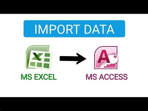 How To Import Data From Excel To Microsoft Access Import Data Into