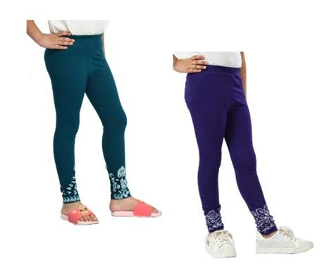 Buy Kayu Girls Super Soft Cotton Bottom Printed Leggings Pack Of 2 Online At Best Prices In