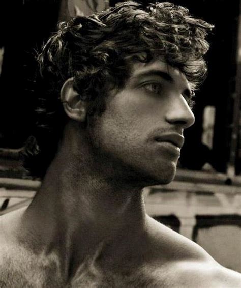 Langoaurelian Fabrizio” Curly Hair Men Greek Men Male Face