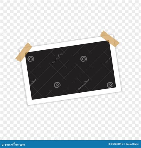 Realistic Polaroid Photo Frame Mockup Isolated Frame Card Vintage