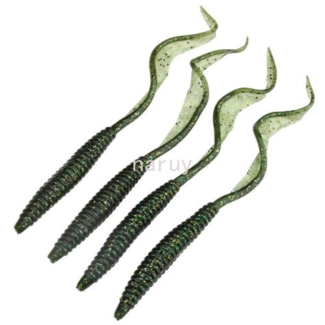 18PCS 18cm 13cm Soft Worm Baits Flexible Long Tail Silicone Earthworm