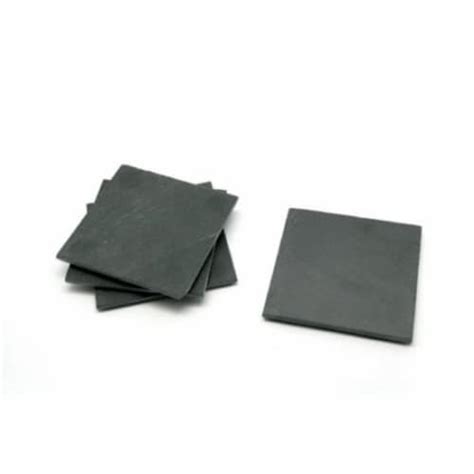 4 X 4 In Slate Coasters Black Set Of 4 1 Smiths Food And Drug