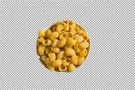 Medahce Media Italiana Pasta Macarrones Con Queso En Un Bol A Cuadros