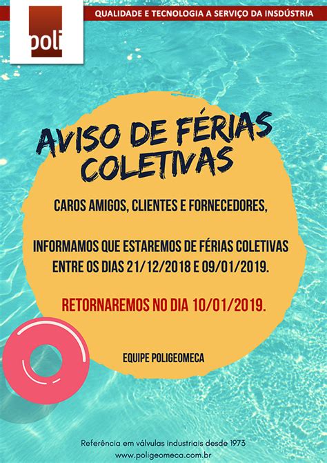 Aviso De F Rias Coletivas Poligeomeca