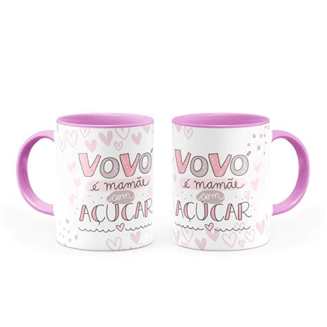 Caneca Personalizada Vov Mam E A Car Canecas Horas