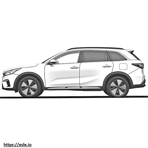 Kia Sorento Hybrid Fwd 2024 Coloring Page