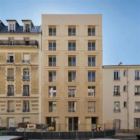 Paris Me Un Nouvel Immeuble De Logements Sociaux En Pierre De Taille