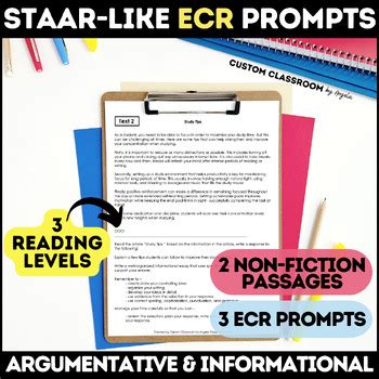 STAAR Extended Constructed Response ECR Writing Prompts And Video How