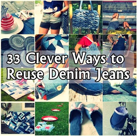 33 Clever Ways To Reuse Denim Jeans Diy Craft Projects