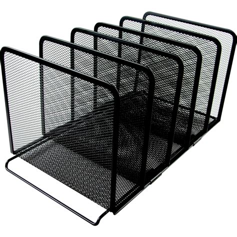 Winnable Mesh 5 Section Desk Sorter Black Monk Office