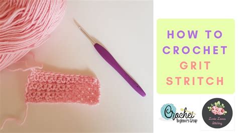 HOW TO CROCHET Grit Stitch YouTube