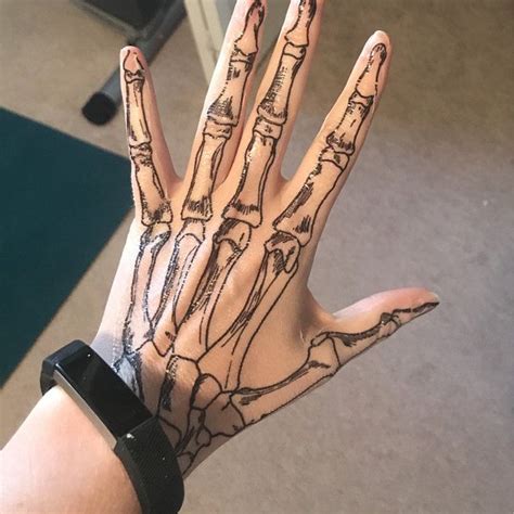 Skeleton Hand Henna Tattoo