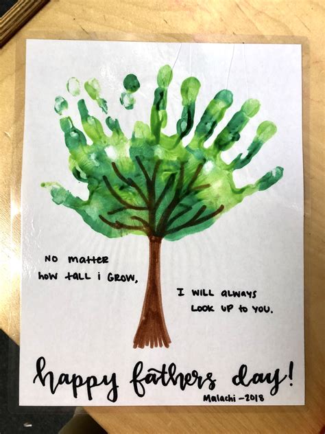 Fathers Day Card With Handprints Design Corral