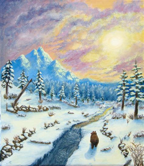 Snowy Creek By Badbats On Deviantart