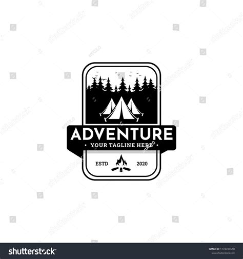 Vintage Adventure Logo Camping Logo Summer Stock Vector Royalty Free