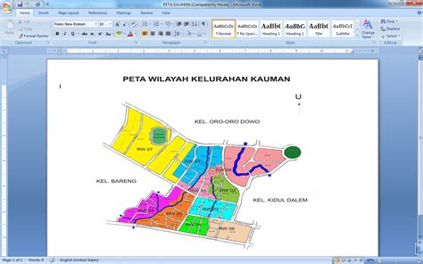 PETA KAUMAN Kelurahan Kauman Kota Malang