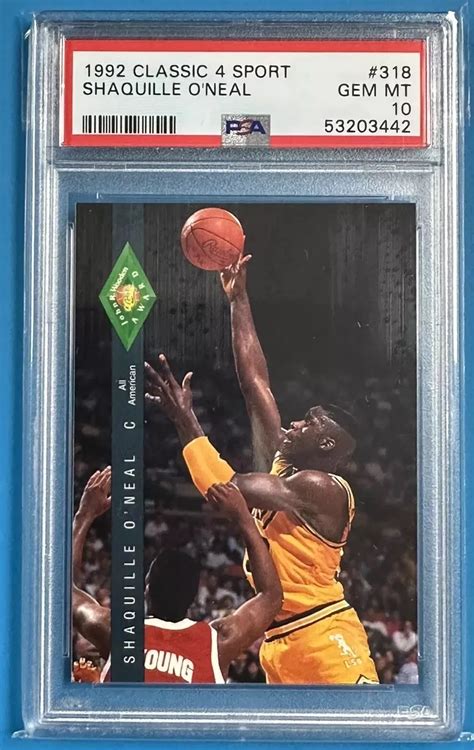 Shaquille O Neal 1992 Classic Four Sport 318 John Wooden Award Price