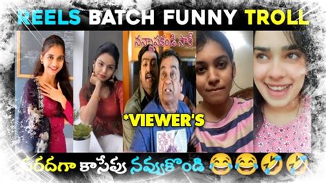 Funny Trolls Telugu Trolls Brahmi Comedy Reels Batch Troll