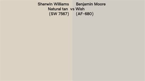 Sherwin Williams Natural Tan Sw Vs Benjamin Moore Wish Af