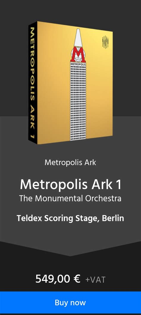 Metropolis Ark 1 Orchestral Tools Metropolis Ark 1 Audiofanzine