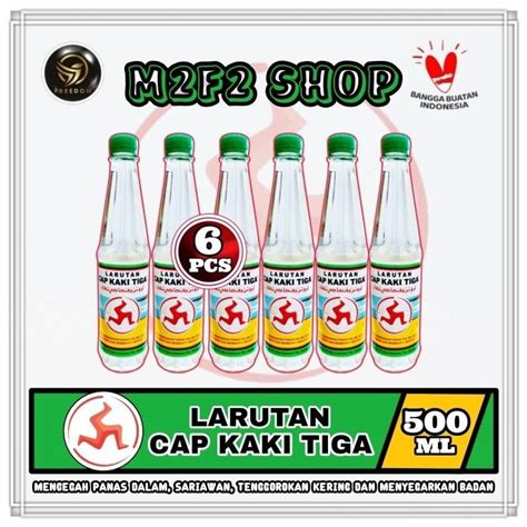 Larutan Penyegar Cap Kaki Tiga Botol Original Ml Kemasan Pack