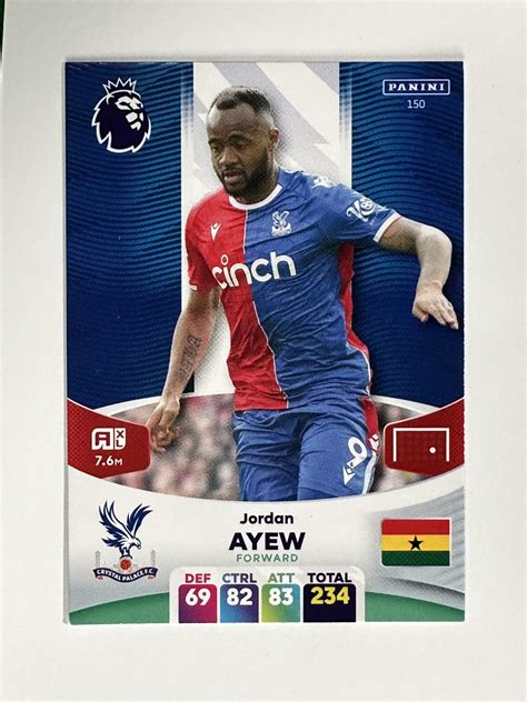 150 Jordan Ayew Crystal Palace Base Panini Premier League Adrenalyn XL