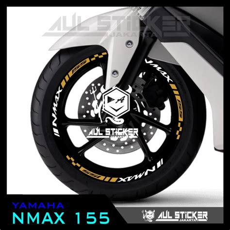 Sticker Velg Yamaha Nmax Custom Full Set Depan Belakang Lazada Indonesia