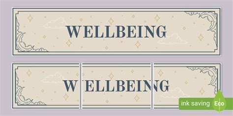 Celestial Themed Wellbeing Display Banner Teacher Made