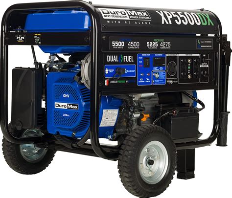 Duromax Xp5500dx 5500 Watt4500 Watt 224cc Electric Start Dual Fuel