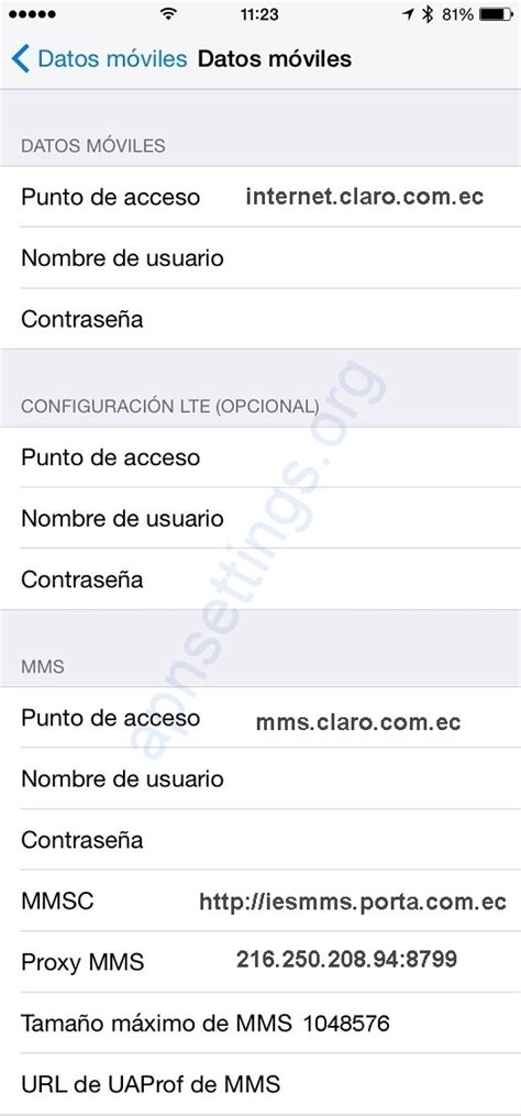 Como Configurar Mi Apn Claro Ecuador Descargar Manual