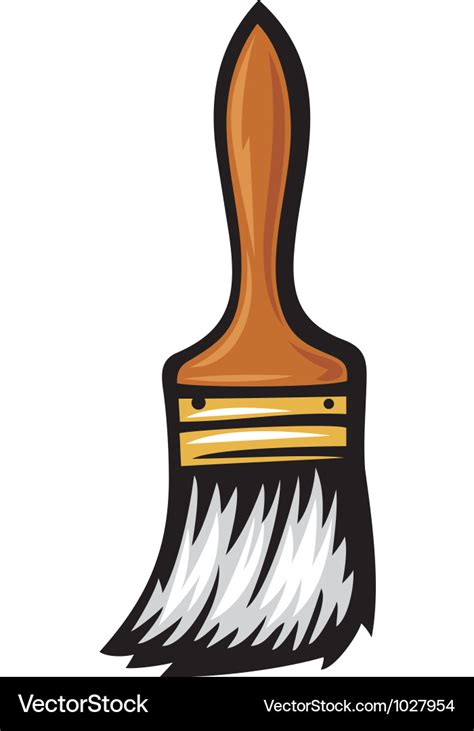 Paint Brush Royalty Free Vector Image Vectorstock