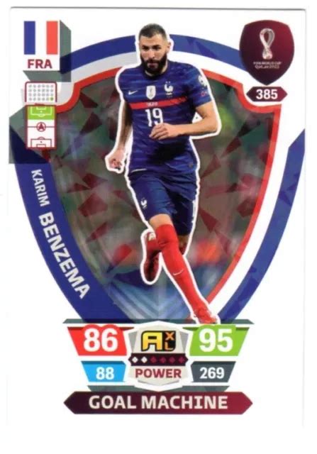 PANINI FIFA WORLD Cup Qatar 2022 Adrenalyn XL 385 Karim BENZEMA France