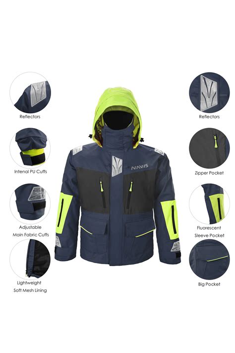 Men's Waterproof Sailing Jacket With Factory Price Windproof Ocean Sailing Jacket With Bib Pants ...