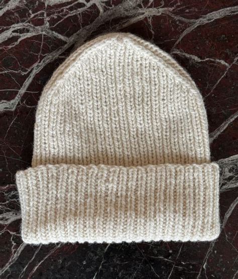 Classic Ribbed Hat Knitting Pattern Originally Lovely